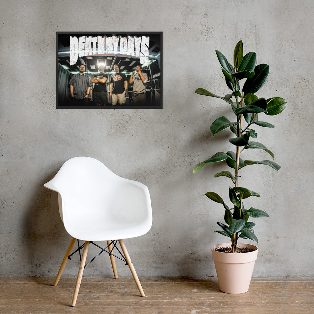 Death By Days Premium Framed Band Photo Matte Paper Poster