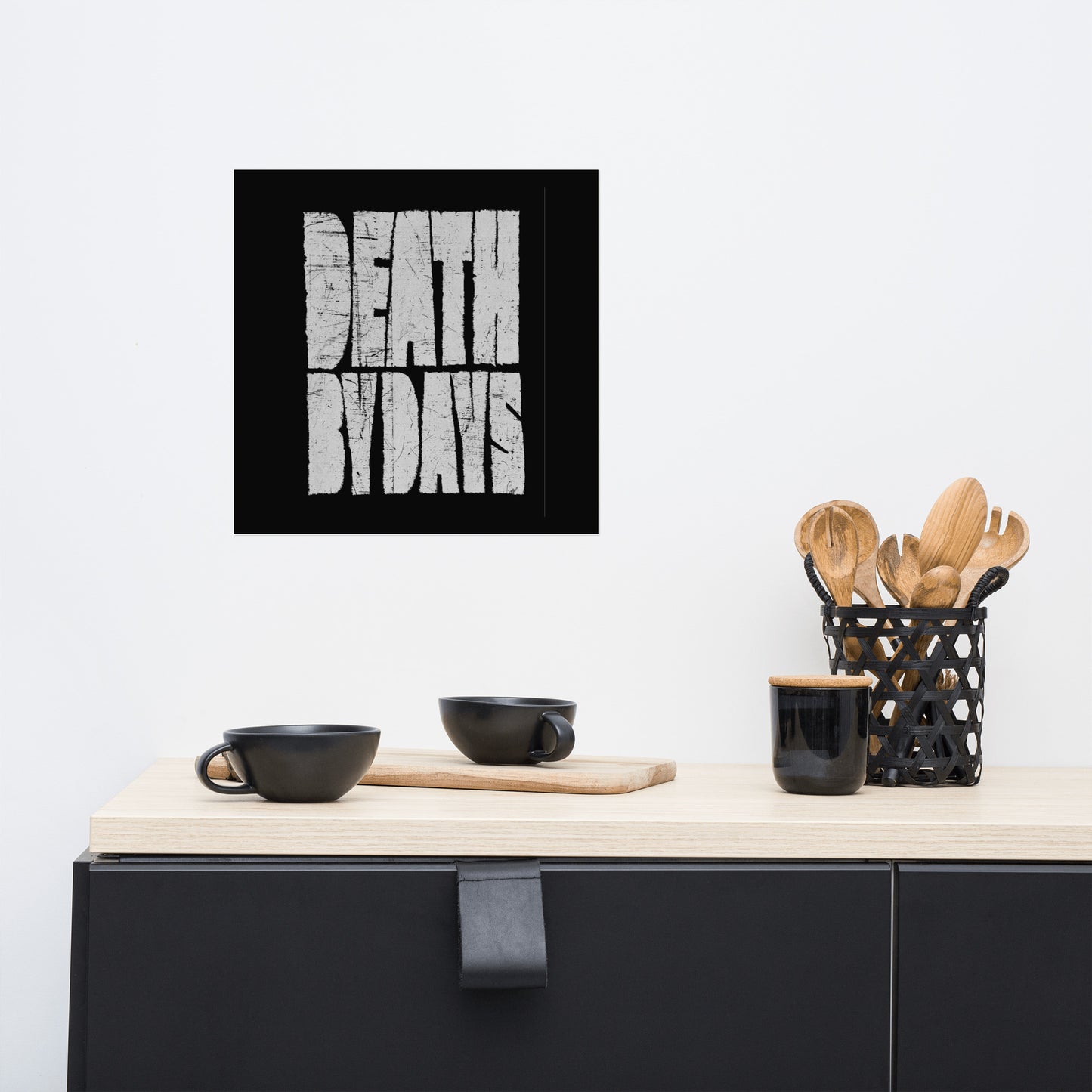 Death By Days High Quality Typographic Poster